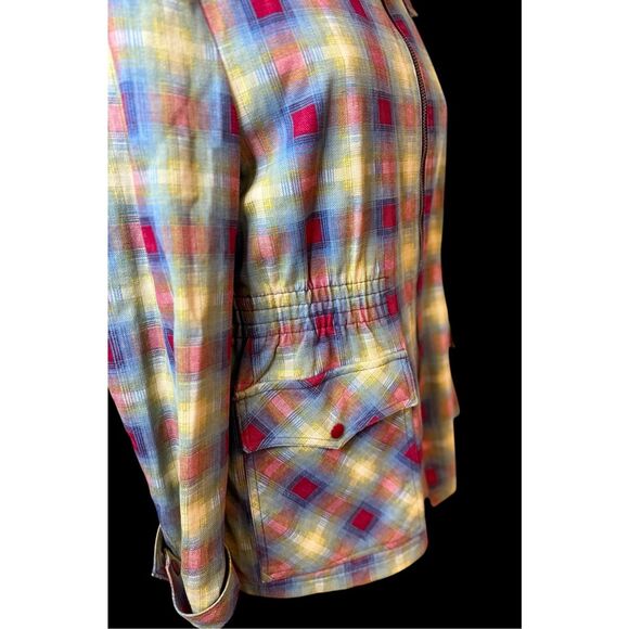 Silton California Vintage Jacket Full Zip Front Pockets Snap Cuffs Sz. M - Picture 11 of 14